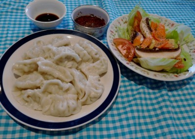 水饺+蔬菜沙拉（2011/1/28）