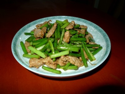 蒜苔炒肉(2012/6/5)